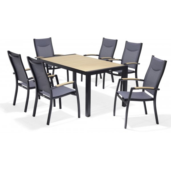 Panama Essgruppe 3 - Schwarz/Teak