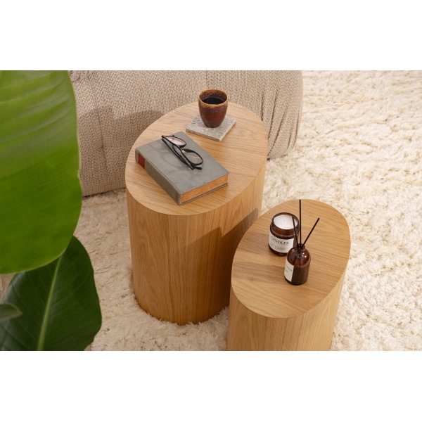 Elipse Beistelltisch-Set - Eiche