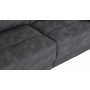 Coventry 3-Sitzer-Sofa mit elektrischer Liegefunktion, graue Mikrofaser