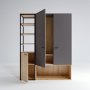 Limbo Kleiderschrank 602 - Anthrazit/Eiche