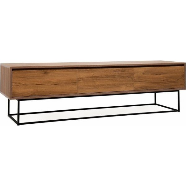 Lupine Medienbank 180 cm - Nussbaum/schwarz