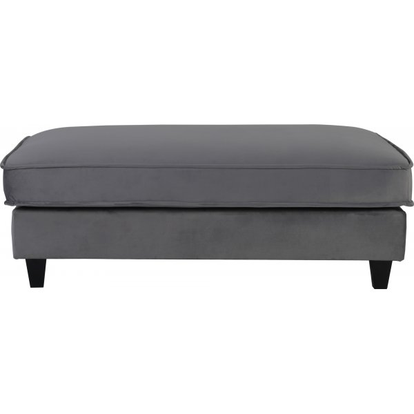 Brandy Lounge Fußhocker XL - Dunkelgrau (Samt)