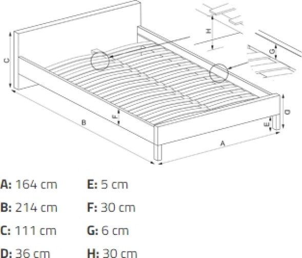 Amaze Bettgestell mit Stauraum 160x200 cm - Grauer Samt