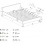 Amaze Bettgestell mit Stauraum 160x200 cm - Grauer Samt