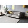 Sofa Chesterfield 3-Sitzer grau - Henry