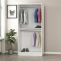 Larett Kleiderschrank 90 cm - Weiß
