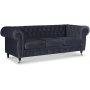 Sheffield Chesterfield 3-Sitzer Sofa - (Farbe der Polsterung ist optional)
