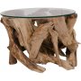 Grand Canyon Couchtisch 60 x 60 cm - Teak/Glas