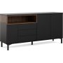 Roomer Sideboard - Schwarz/Walnuss