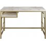 Victory Schreibtisch 120x60 cm - Gold/Weiß