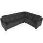 Ecksofa Salem aus dunkelgrauem Stoff