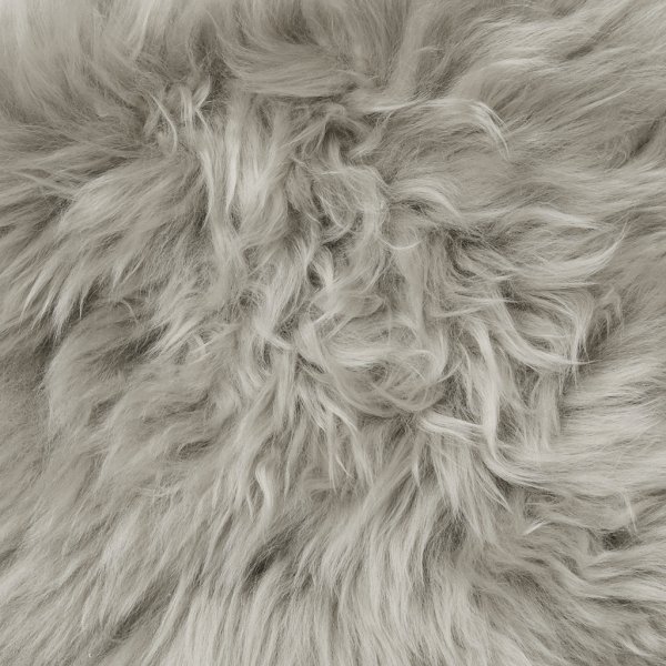 Sanftes Schaffell Silberbeige - 60 x 100 cm