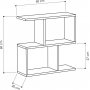 Mania Beistelltisch 60 x 20 cm - Anthrazit