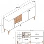 Nappa-Sideboard - Weiß