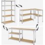 Galore Regal 200 cm - Silber/Beige