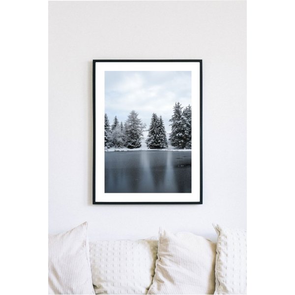 Posterworld - Motiv Gefrorener See - 50x70 cm