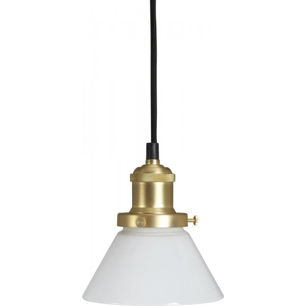 August Fensterlampe - Opalglas/Messing - 15 cm