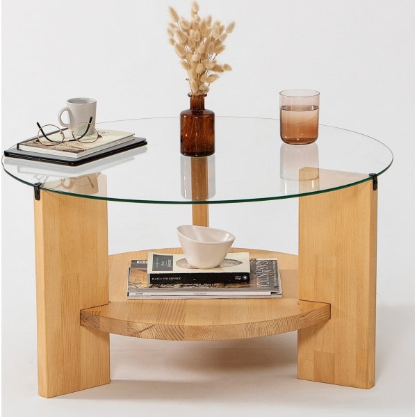 Armand Couchtisch Ø75 cm - Eiche