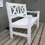 Europa Gartenbank 2-Sitzer - Weiß