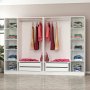 Cavolo Kleiderschrank 270 cm, Variante B - Weiß