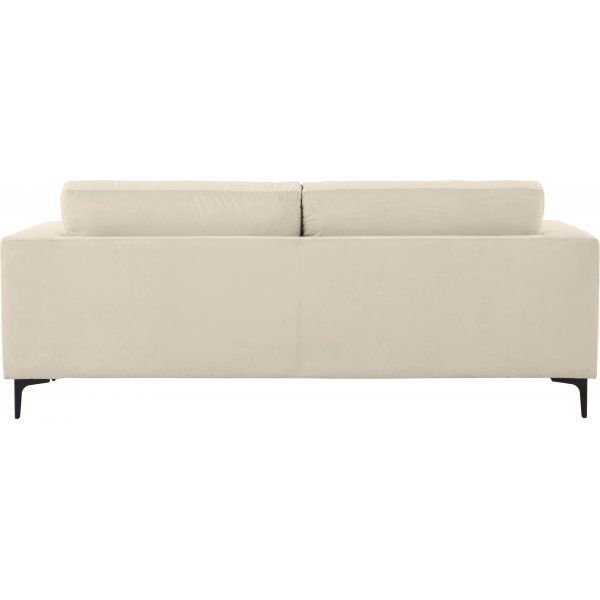 Aspen 3-Sitzer-Sofa - Beige Samt