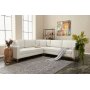 Berlin Ecksofa - Cremeweiß/Gold
