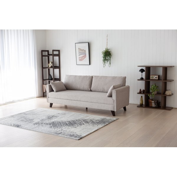 Schlafsofa 210 cm beige - Bella