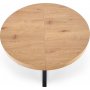 Mercy Esstisch 120-160 x 120 cm - Eiche/Schwarz