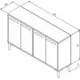 Stria Sideboard - Saphireiche/Anthrazit