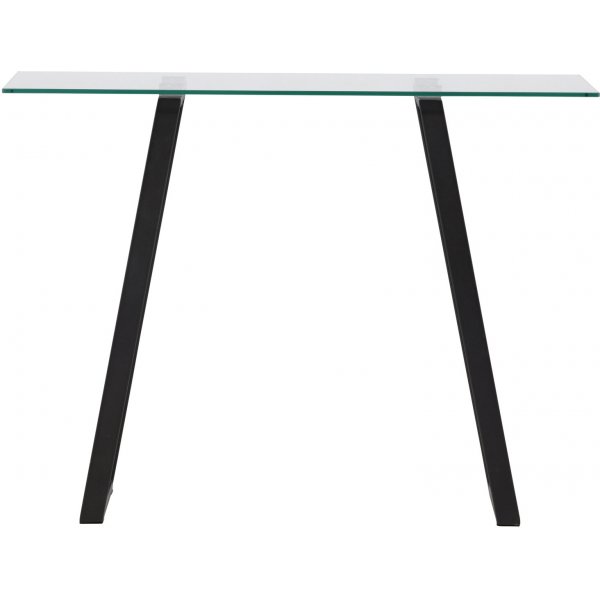 Horten Relieftisch 100 x 40 cm - Schwarz/Transparent