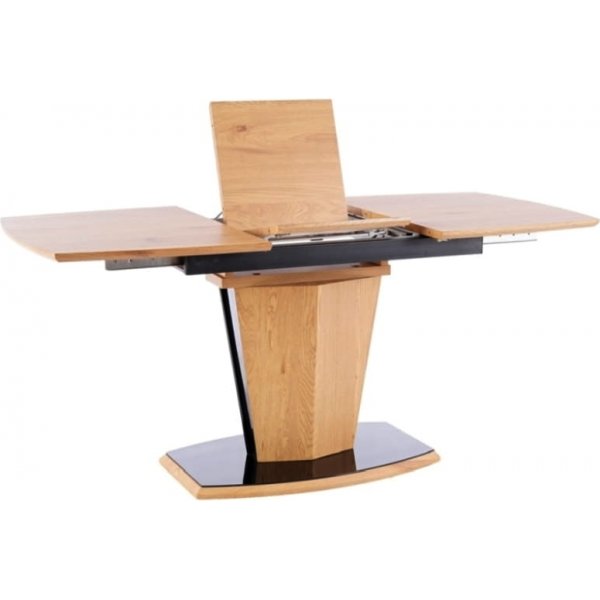 Houston Esstisch 120-160 cm - Eiche/schwarz
