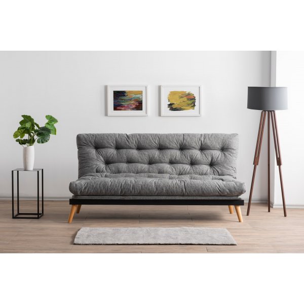 Saki 3-Sitzer-Schlafsofa - Hellgrau