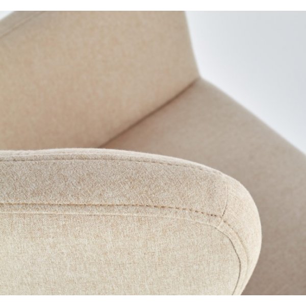 Lise Ohrensessel - Beige (Stoff) / Holz