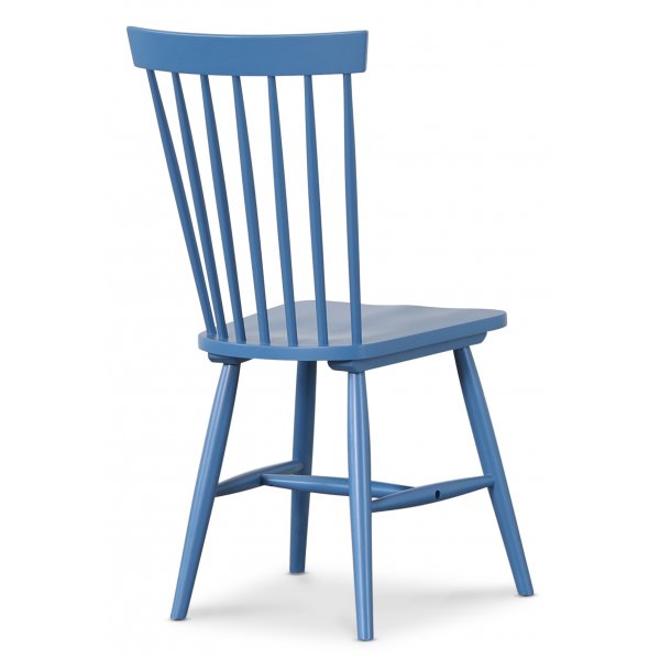 Sprossenstuhl Gotland - Taubenblau RAL5007 + Möbelfüße