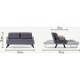 Sando 2-Sitzer Schlafsofa - Creme