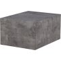 York Low Couchtisch 80 x 60 cm - Dunkelgrau