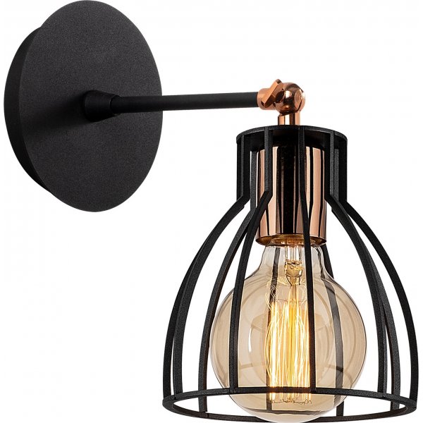 Kjell Wandleuchte N-1238 - Schwarz/Bronze