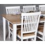 Fårö Essgruppe: Tisch 180 cm inklusive 6 Fårö Stühle - Eiche/weiß + 4.00 x Möbelfüße