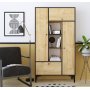 Schrank Pera - Eiche Saphir/schwarz