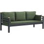 Kappis 3-Sitzer Outdoor-Sofa - Schwarz/Grün