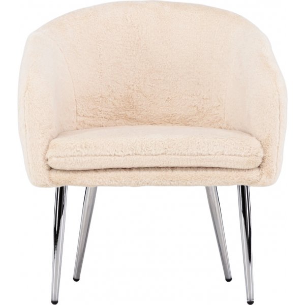 Wanda-Sessel - Beigefarbener Teddy