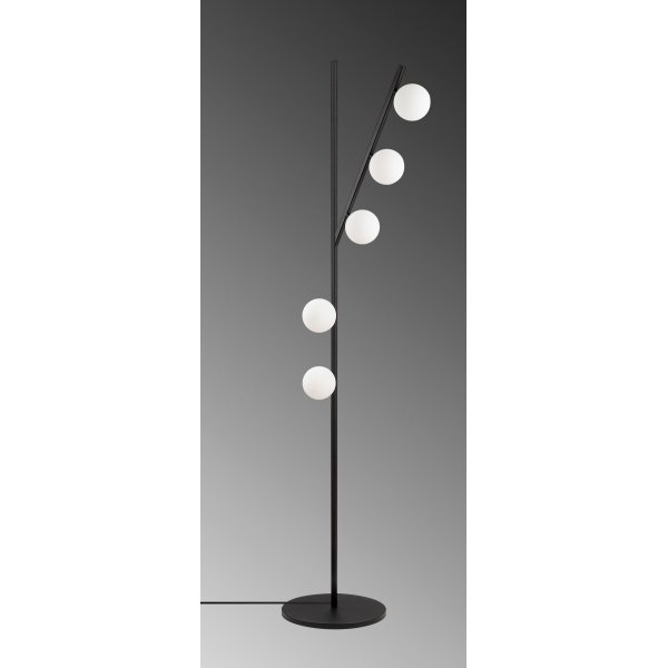 Domino Stehlampe 11041 - Schwarz/Weiß