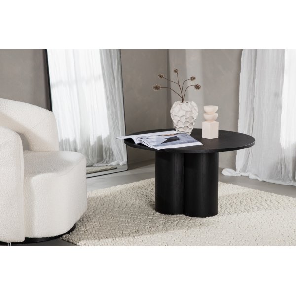 Couchtisch Olivia Ø80 cm - Schwarz