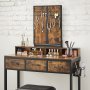 Schminktisch Jennie 90 x 40 cm - Braun/Schwarz