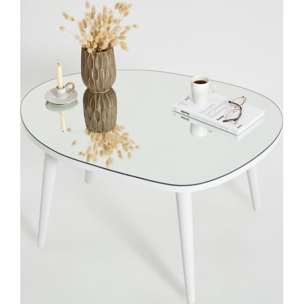 Gusto Couchtisch 75 x 55 cm - Weiß