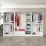 Cavolo Kleiderschrank 315 cm, Variante A - Weiß