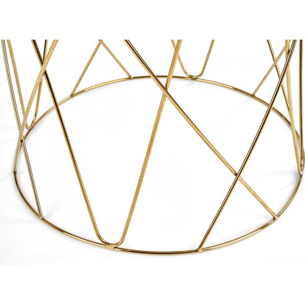 Corpus Couchtisch Ø55 cm - Gold