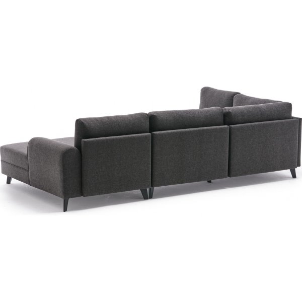 Belen U-Bettsofa - Anthrazit