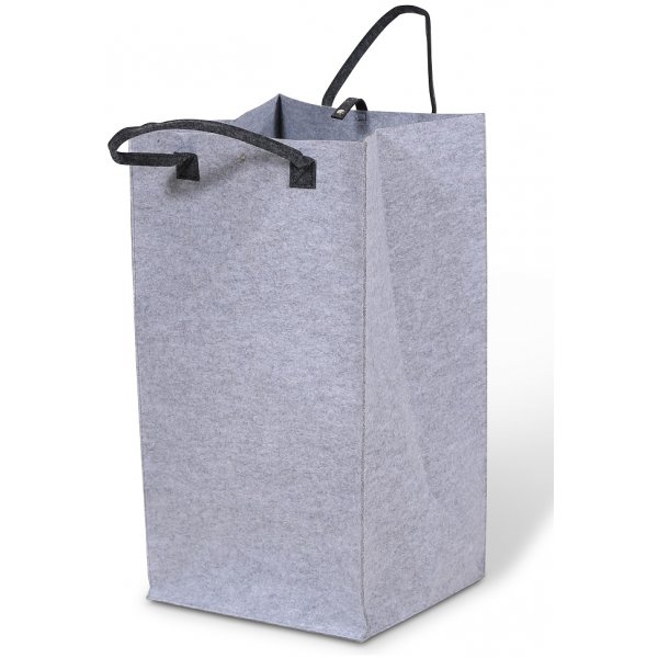 Wäschekorb Deluxe Höhe 75 cm - Hellgrau