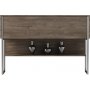 Lux Relieftisch 120 x 30 cm - Walnuss/Silber
